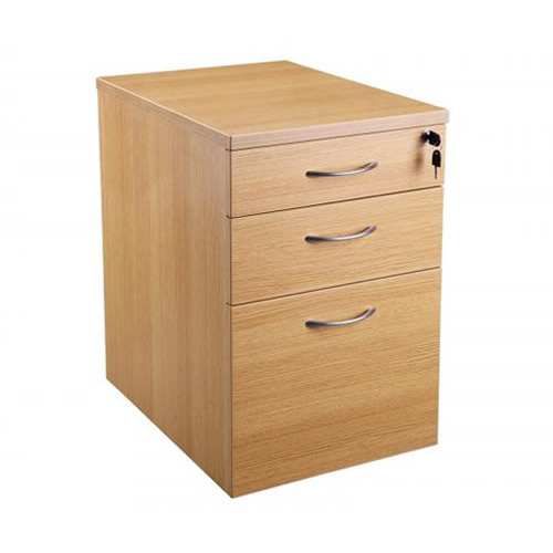 Oak 1 Filing & 2 Drawer Desk High OI Office Desk Pedestal in Various Finishes Oak 1 Filing & 2 Drawer Desk High OI Office Desk Pedestal in Various Finishes