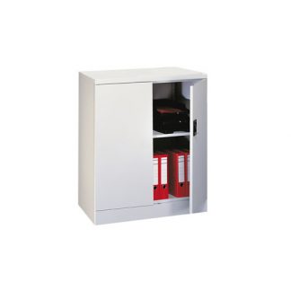 Metal 1 Shelf Locking SLV Range Office Cupboard With Keys in Standard Colours