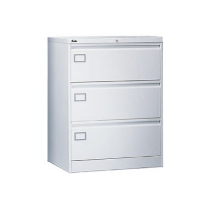 3 Drawer Metal Locking SLV Range Office Side Filing Cabinet with Keys in Standard Colours