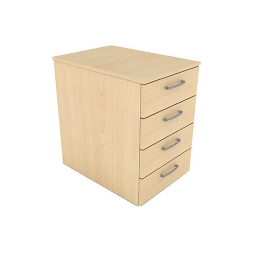 4 Drawer Mobile Elite Office Desk Pedestal in Various Finishes 4 Drawer Mobile Elite Office Desk Pedestal in Various Finishes