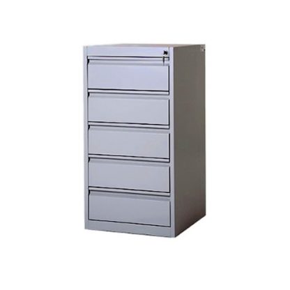 5 Drawer Metal A5 Locking SLV Range Office Filing Cabinet with Keys in Standard Colours