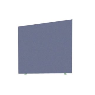 Angled Floor Free Standing Contract Screen Partition in Various Fabric Colours