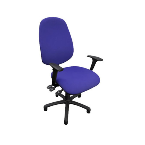 AOS High Back 3 Lever Task Office Chair With Lumbar Pump And Adjustable Arms Range AOS High Back 3 Lever Task Office Chair With Lumbar Pump And Adjustable Arms Range
