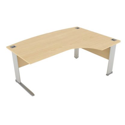 Bow Fronted Crescent Workstation Optima Plus Office Desk
