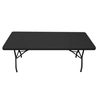 Black 1800mm Contract Plastic Top Folding Leg Table (Min 2)