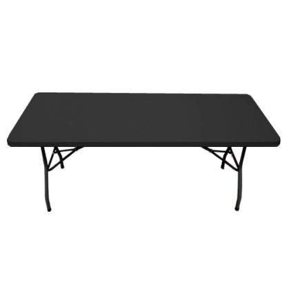 Black 1800mm Contract Plastic Top Folding Leg Table (Min 2)
