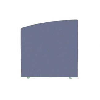 Curved Floor Free Standing Contract Screen Partition in Various Fabric Colours