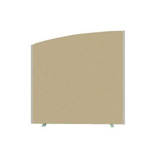 Curved Floor Linking Contract Screen Partition in Various Fabric Colours