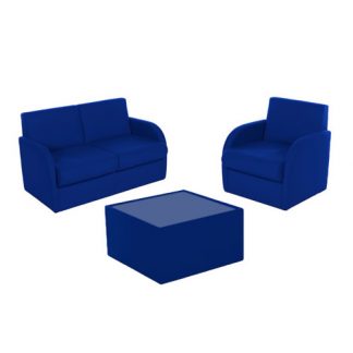 Fabric 1 / 2 Seater Box Range Office Reception Sofa & Tables Selection in Various Colours