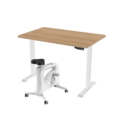 CBS Beech Sit & Stand Height Adjustable Electric Desk & Office Exercise Bike Bundle Range