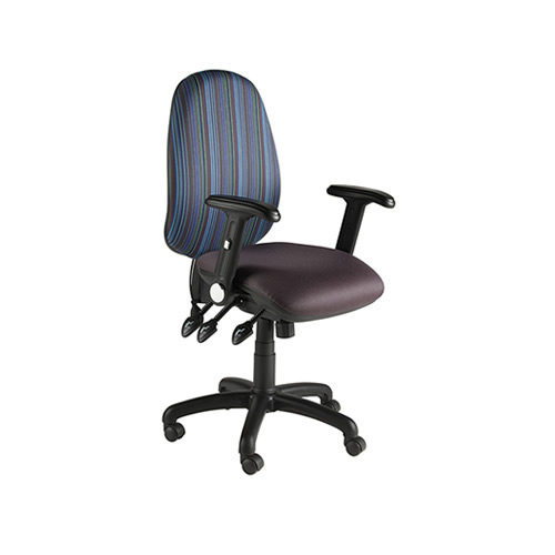 AOS High Back 3 Lever Task Office Chair With Lumbar Pump And Fold Away Arms Range AOS High Back 3 Lever Task Office Chair With Lumbar Pump And Fold Away Arms Range