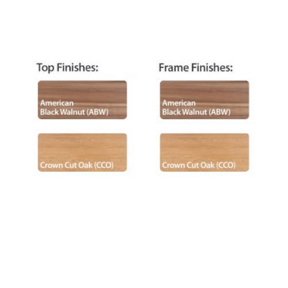 OI Exec Finishes American Black Walnut and Crown Cut Oak