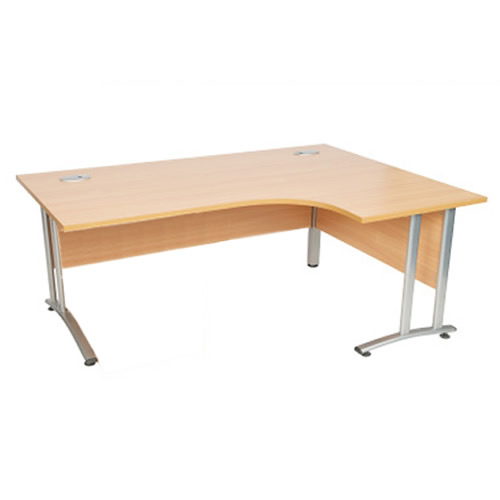 Radial / Curved Cantilever Leg OI Office Desk in Various Sizes & Finishes Radial / Curved Cantilever Leg OI Office Desk in Various Sizes & Finishes