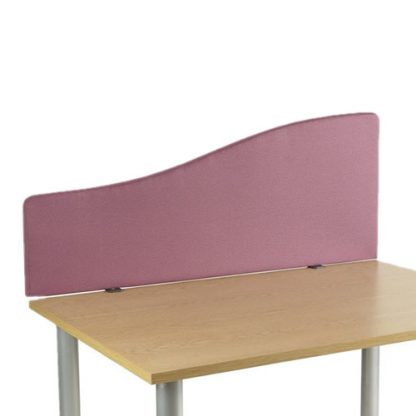 Wave Desktop Contract Screen in Various Fabric Colours