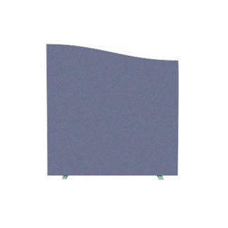 Wave Floor Free Standing Contract Screen Partition in Various Fabric Colours