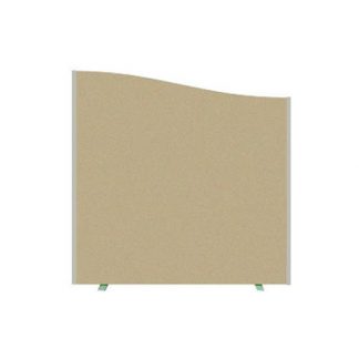 Wave Floor Linking Contract Screen Partition in Various Fabric Colours