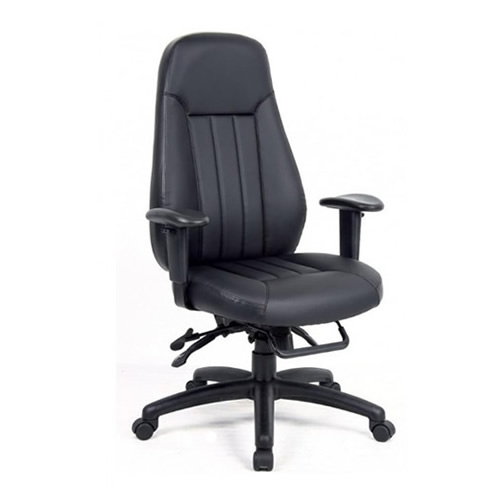 Dams Zeus 24 Hr Leather 3 Lever Office Chair With Adjustable Arms Dams Zeus 24 Hr Leather 3 Lever Office Chair With Adjustable Arms